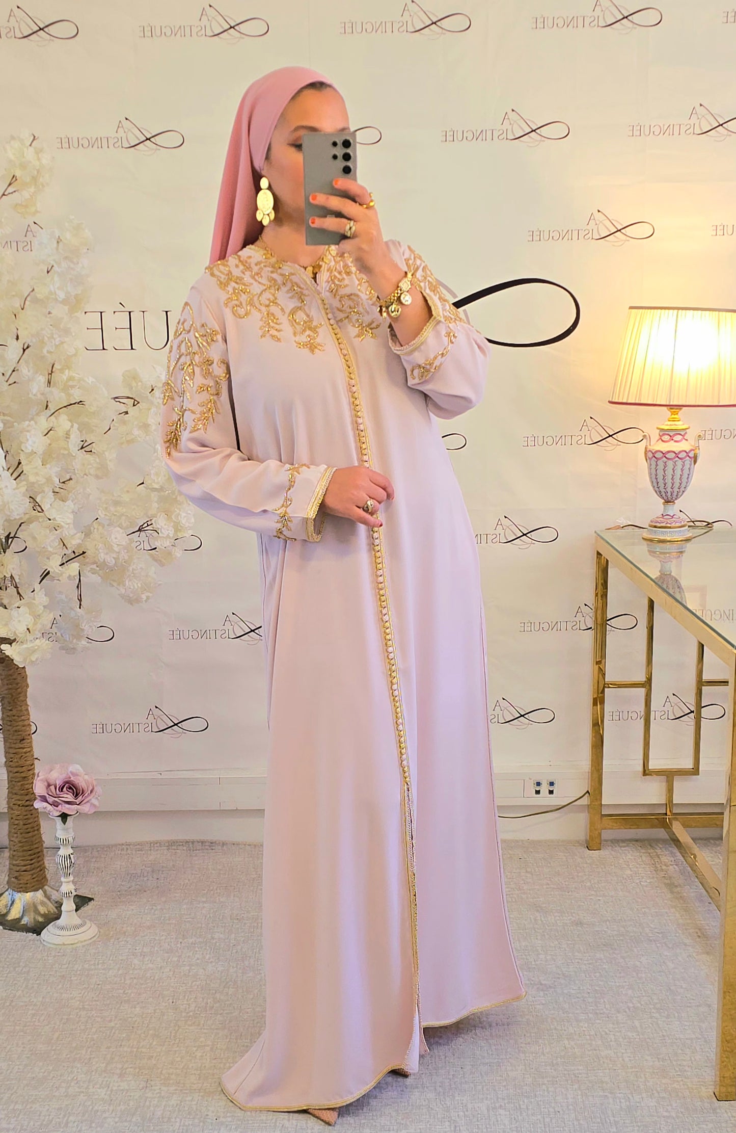 Caftan Sarah Rose pâle