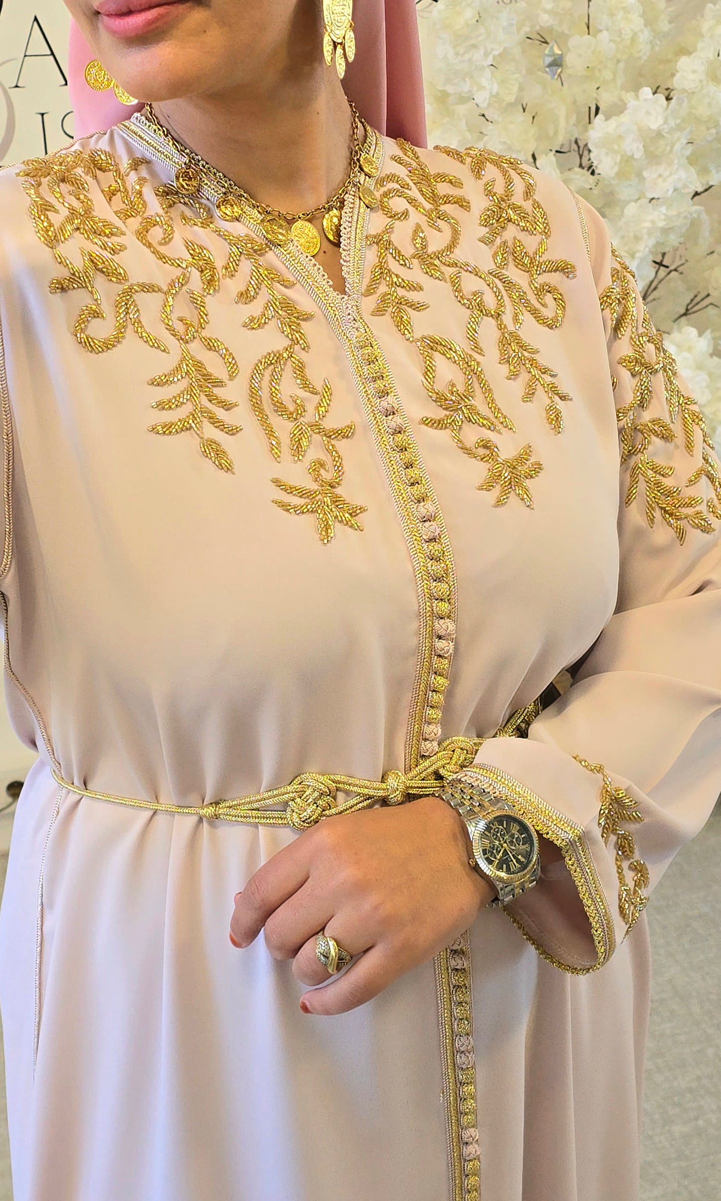 Caftan Sarah Rose pâle