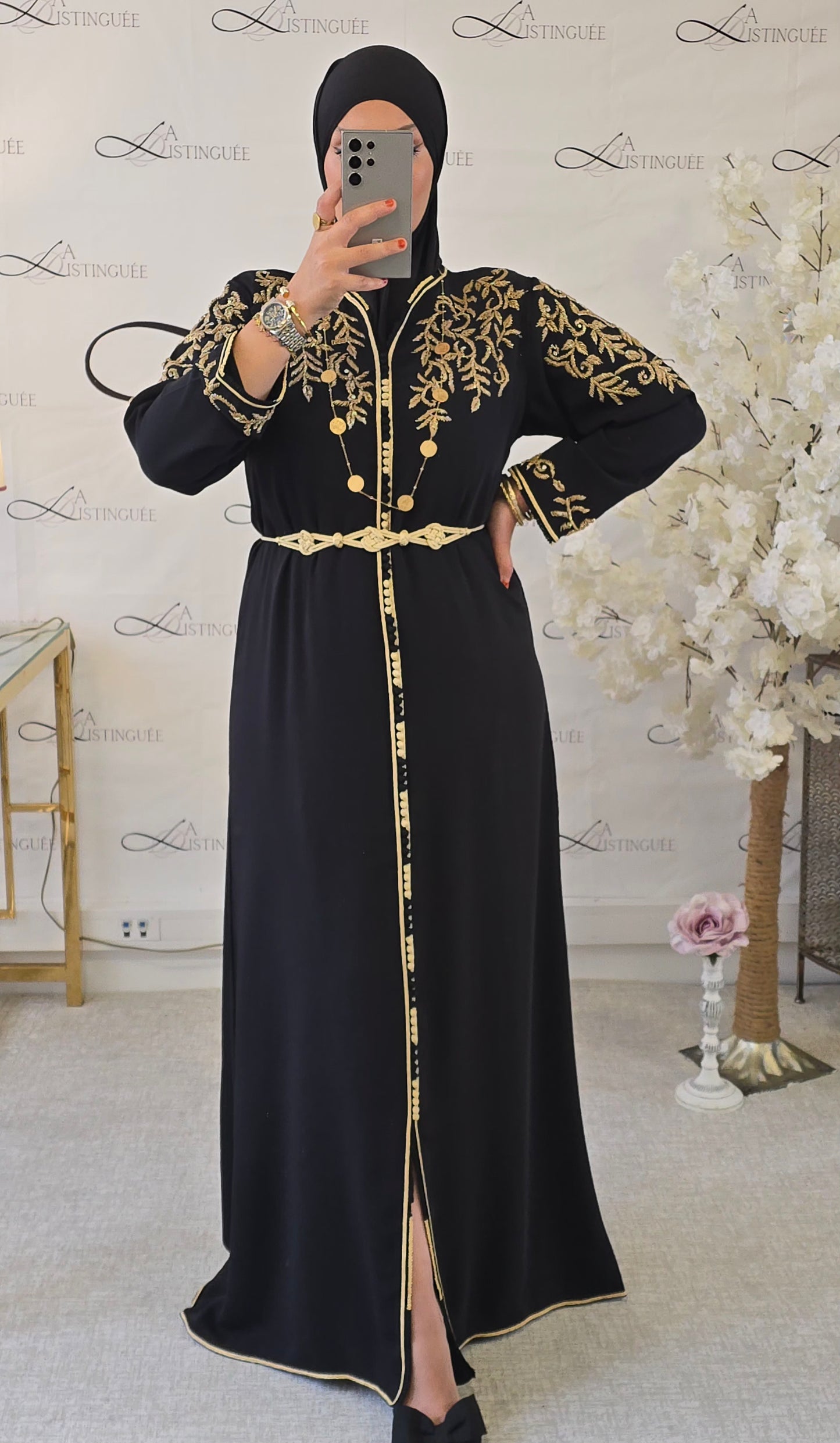 Caftan Sarah noir