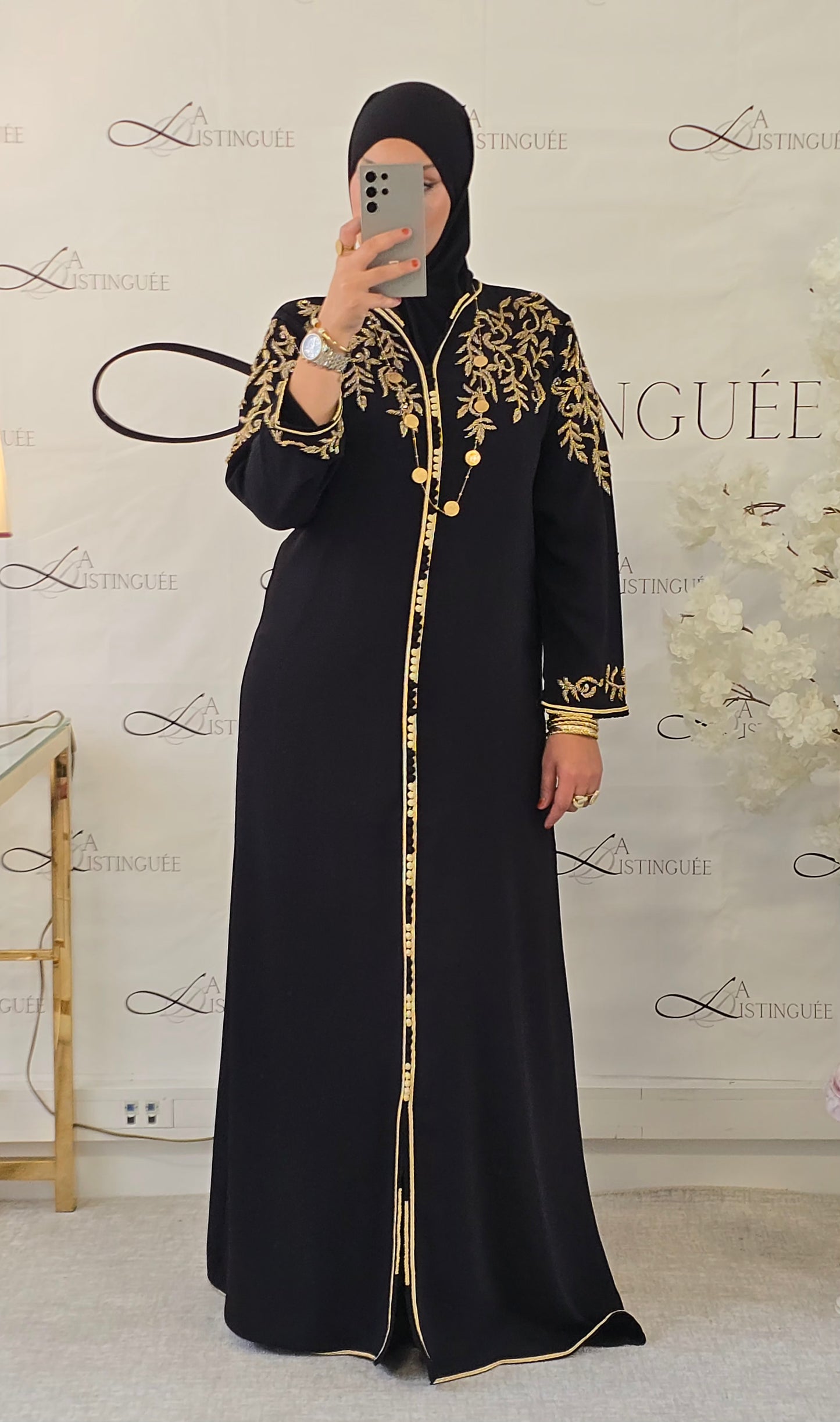 Caftan Sarah noir