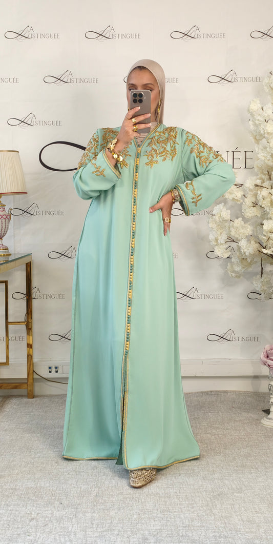 Caftan Sarah Vert Verveine