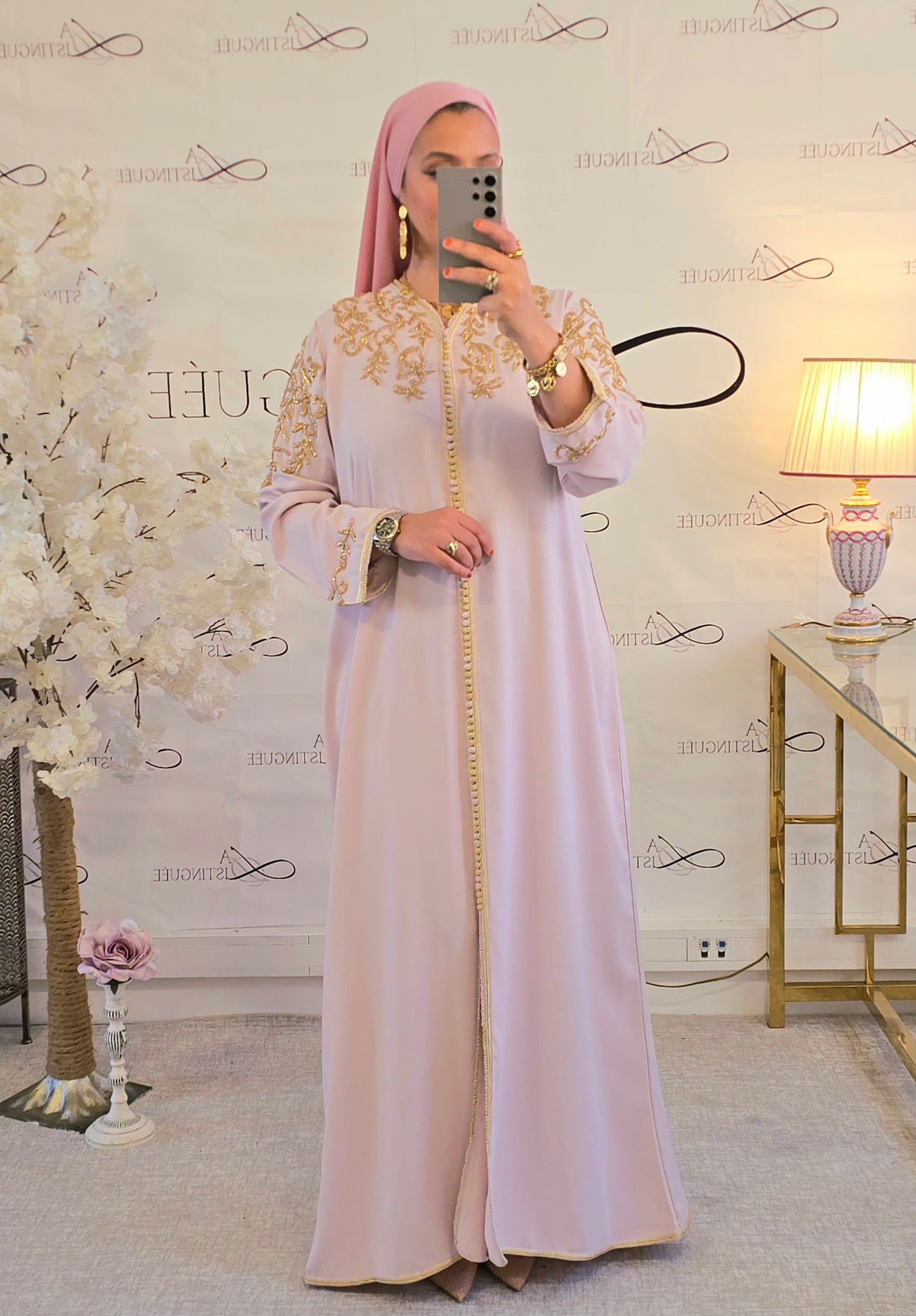 Caftan Sarah Rose pâle