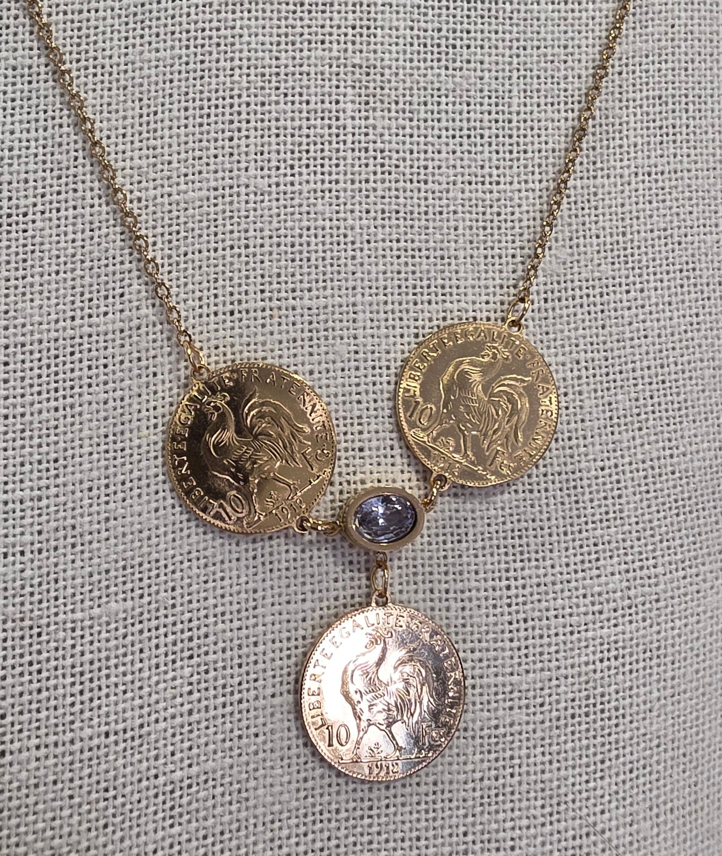 Collier Trio Blanc