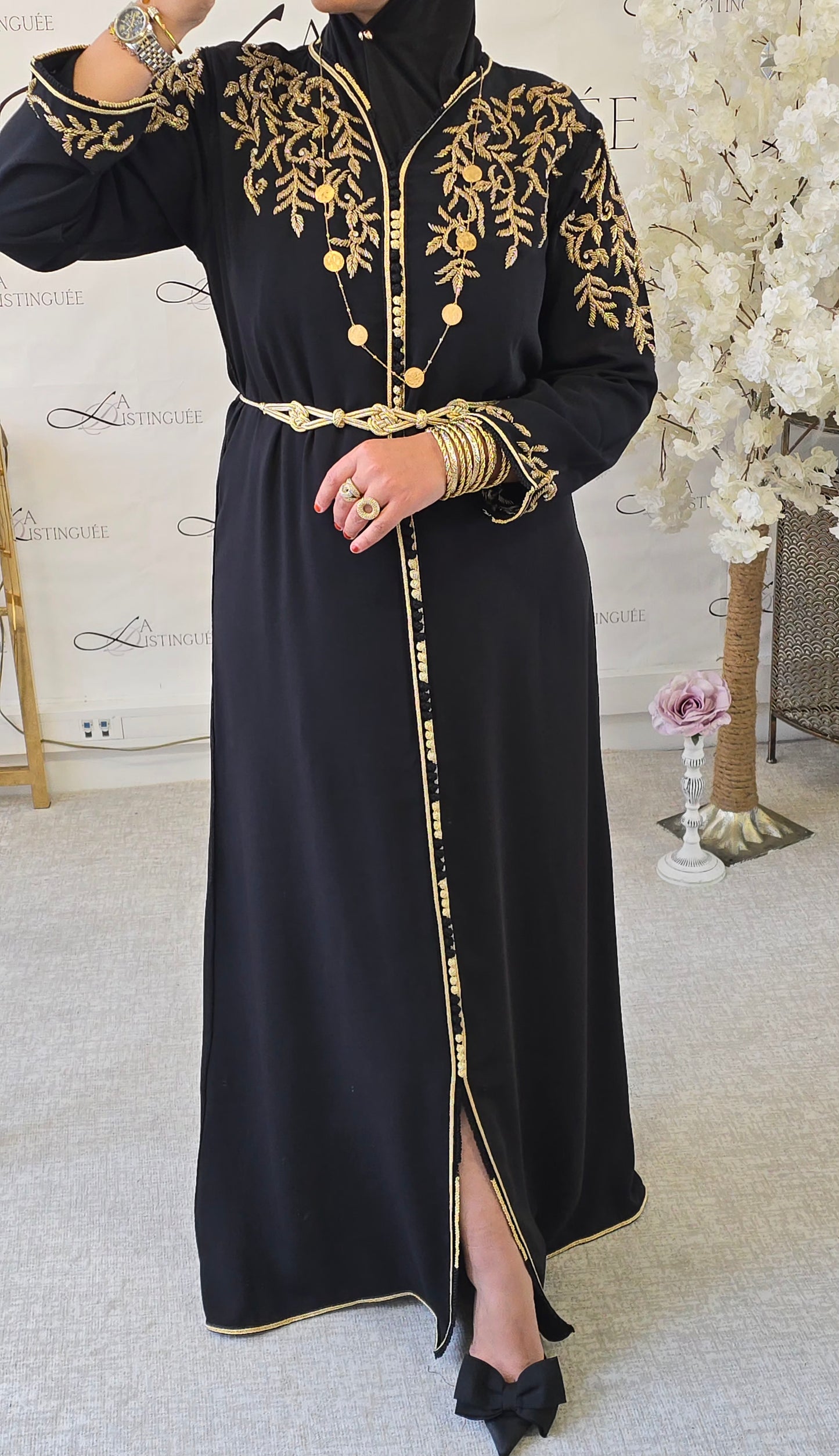 Caftan Sarah noir