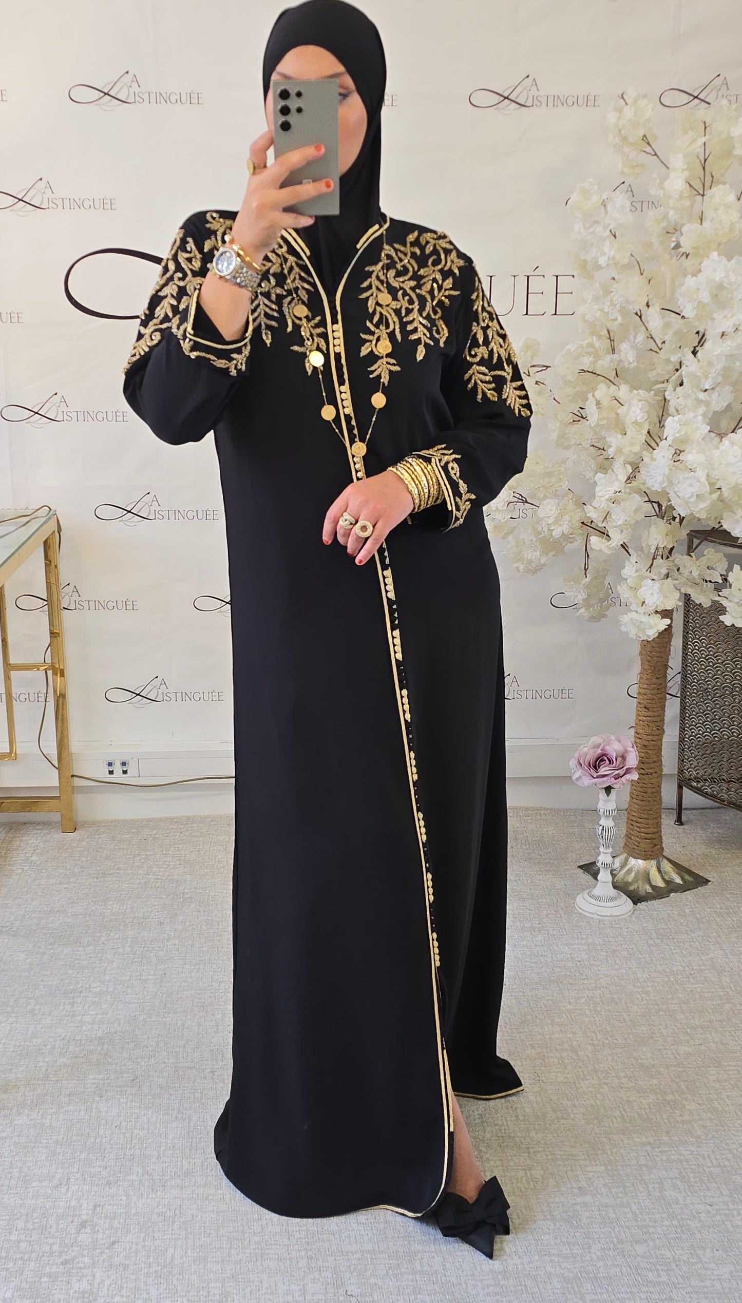 Caftan Sarah noir