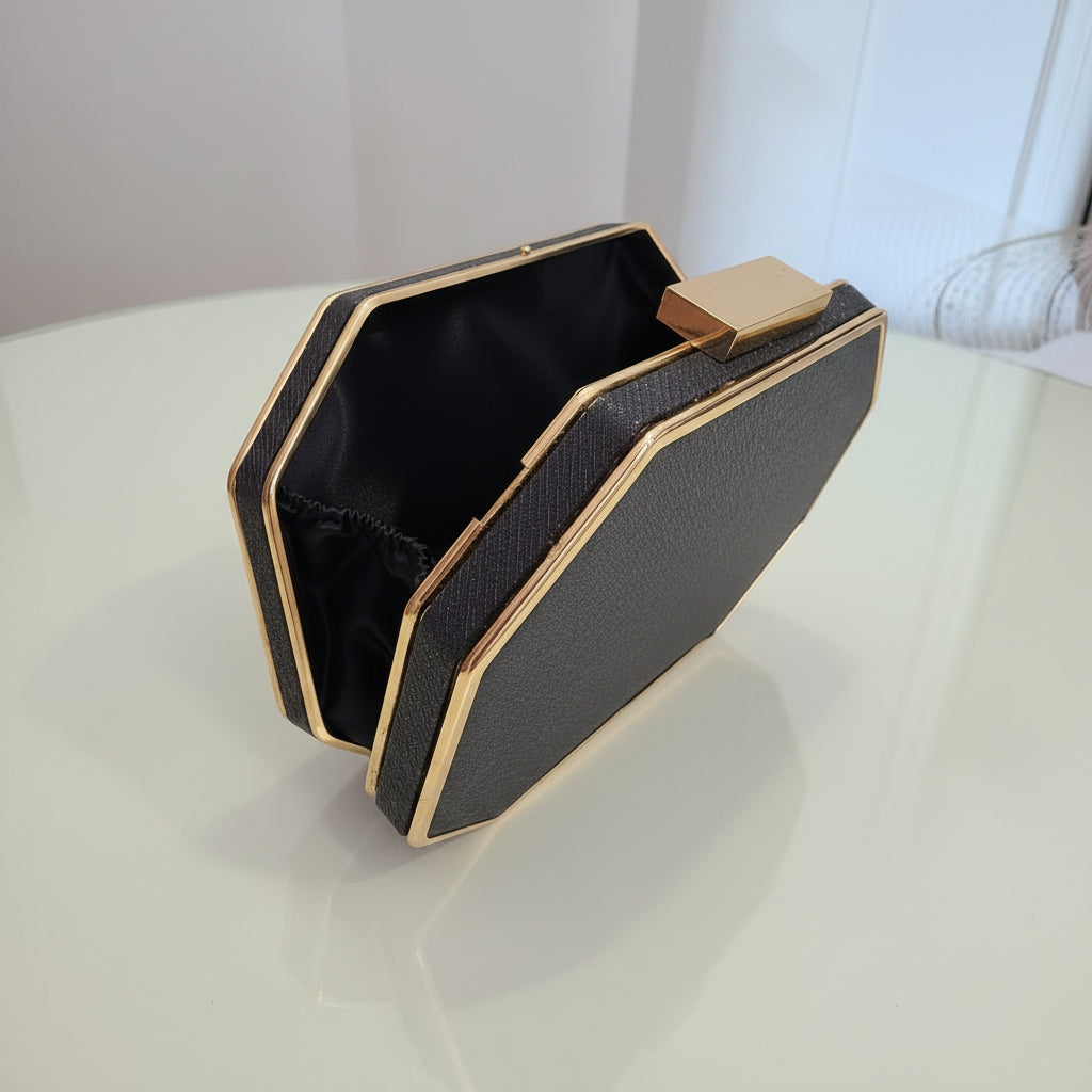 Pochette Hexa Noir